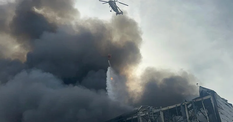 Yanğının söndürülməsinə helikopterlər cəlb edildi Video Fotolar Yenilənib