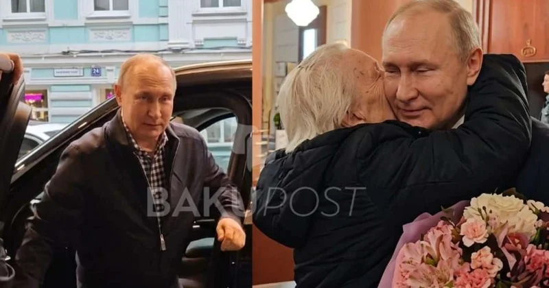 Putin illər sonra müəlliminin görüşünə belə gəldi: Maraqlı anlar VİDEO