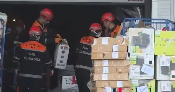 Lökbatandakı anbarda bu məhsullar yanırmış