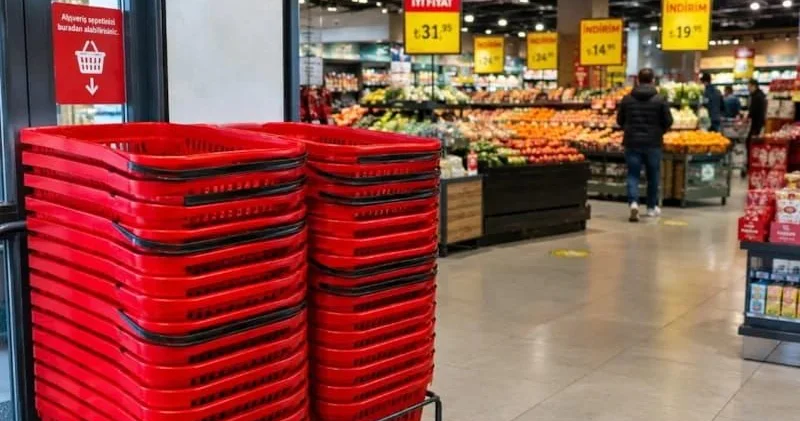 Supermarketlərdə qırmızı alış veriş səbətlərinin əsl məqsədi