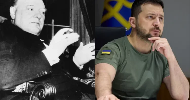Zelenski özünü Çörçilllə müqayisə etdi