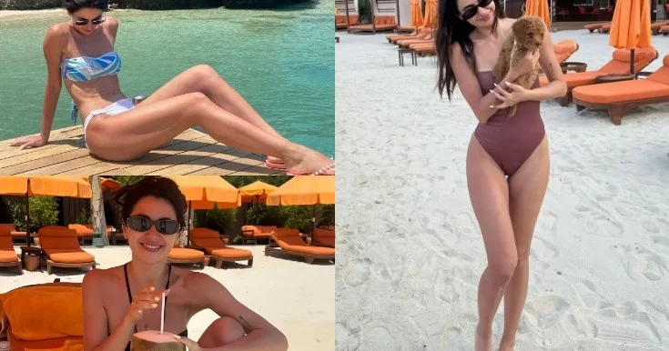 Nəsrindən bikinili pozlar Fotolar