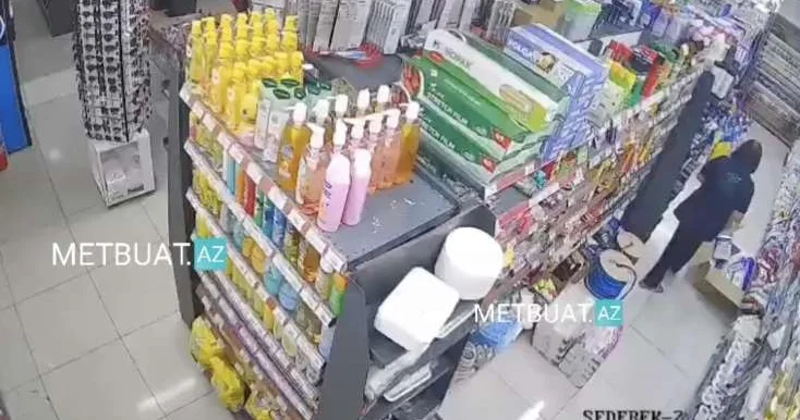 Göyçayda güclü zəlzələ anı kamerada VİDEO