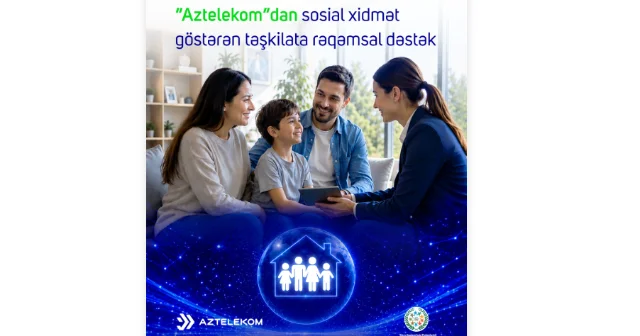 “Aztelekom”dan sosial xidmət göstərən təşkilata rəqəmsal dəstək