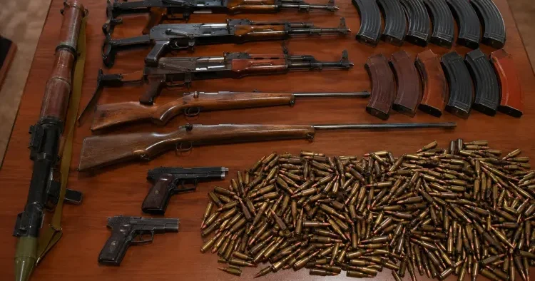 Bir gündə 7 avtomat, 2 tapança və 979 patron aşkarlandı DİN dən əməliyyat