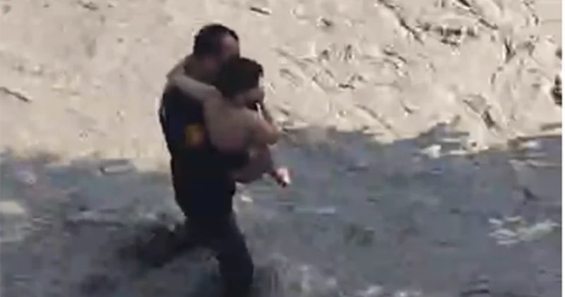 Polis çaya düşən azyaşlını xilas etdi Babası boğuldu