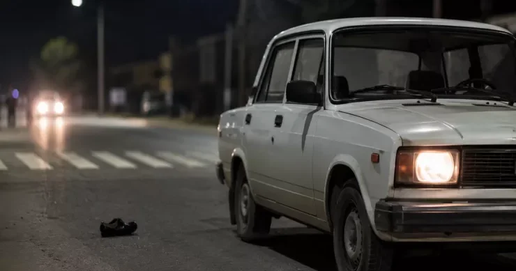 Şamaxıda avtomobil piyadanı vurdu
