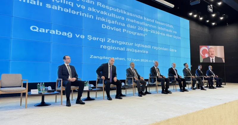 Qarabağ və Şərqi Zəngəzurda kənd təsərrüfatının 2026 2030 cu illər üzrə inkişafı müzakirə edilib YENİLƏNİB VİDEO