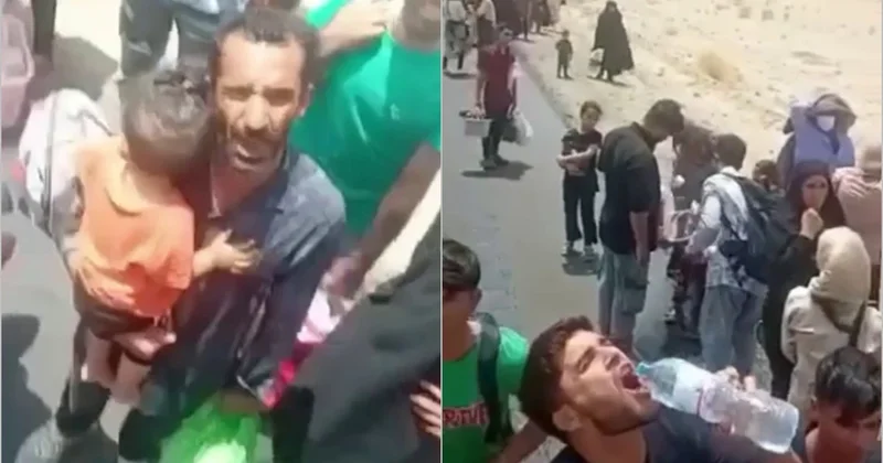 İranda avtobus sürücüsü yüzə yaxın əfqan qaçqını çölün düzündə tərk etdi