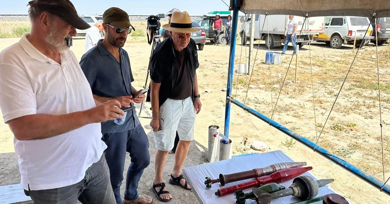 Globetrotters viewing mine clearances in Mehdili village of Azerbaijan’s Jabrayil (PHOTO)