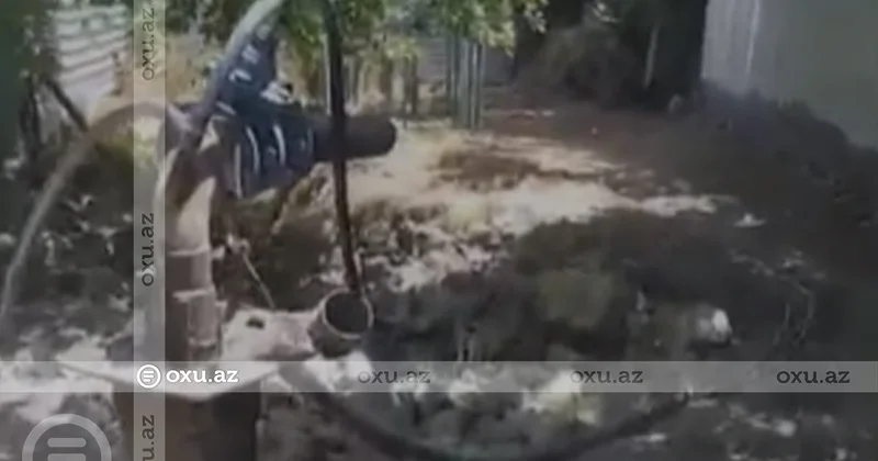 Ağdamın Zəngişalı kəndində sakinlər susuz qalıblar AÇIQLAMA