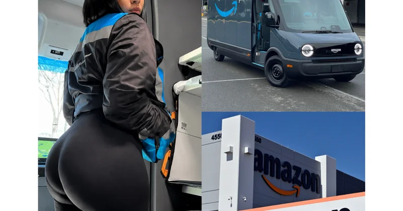 “Amazon” sürücüsü bədən quruluşu ilə diqqət çəkdi (Video)