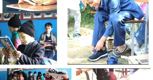 Uşaqlara sevgi daşıyan insanlar... Təbəssüm yaratdılar