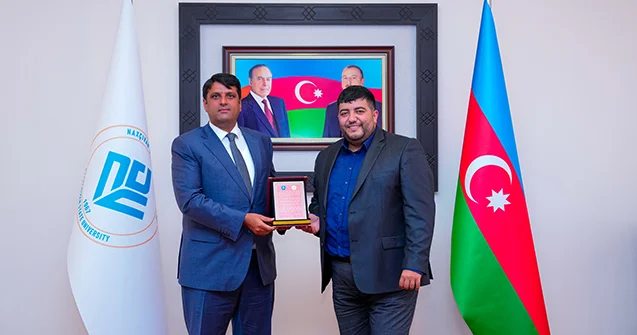NDU nun rektoru “Azərbaycan Universitetləri” səhifəsinin rəhbərini qəbul etdi Fotolar