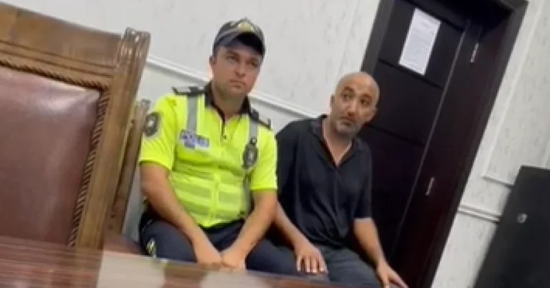 Prava sız mikroavtobus sürdü, həbs edildi VİDEO