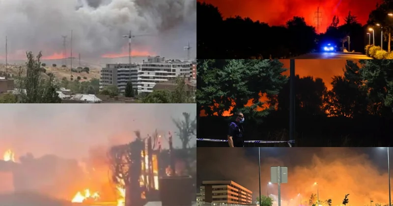 İspaniyada fəlakət: Meşə yanğınları Madrid ətrafındakı yaşayış məntəqələrinə çatır