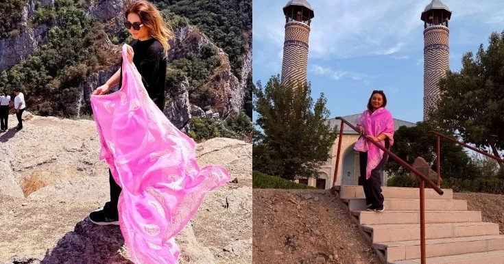 Lalə Azərtaş Şuşa, Xankəndi və Ağdamda Fotolar
