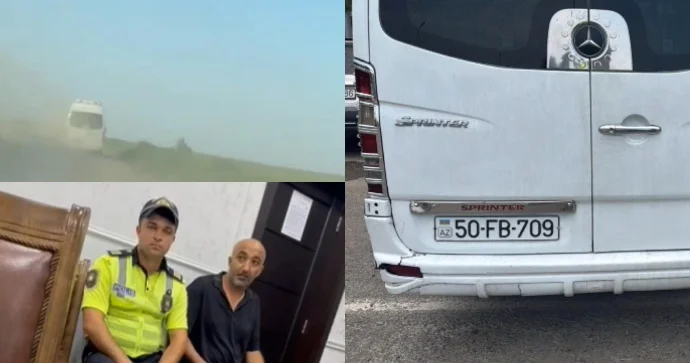 Qanunsuz yolla sərnişin daşıyan sürücü DYP postunda saxlanıldı Məhkəmə 25 sutka həbs cəzası verdi VİDEO