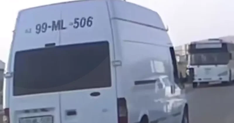На автодороге Локбатан Гобу задержан автохулиган на Ford Transit