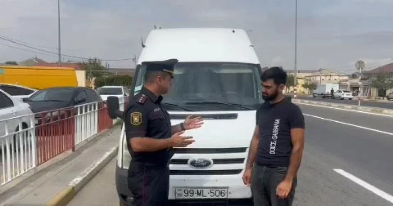 Qaradağda yolda təhlükə yaradan sürücü saxlanılıb