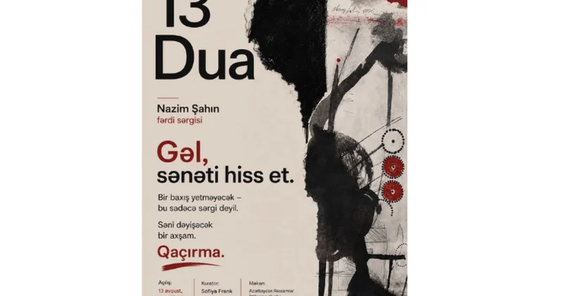 Nazim Şahinin 13 cü Dua adlı fərdi sərgisi açılacaq