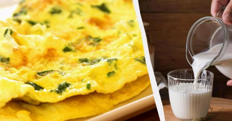 Omletə süd əlavə etmək lazım deyil: Onu nə ilə əvəz etmək olar?