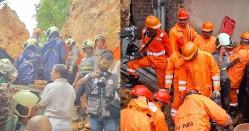 Hindistanın Mumbay şəhərində sürüşmə: Ölənlər və dağıntılar altında qalanlar var