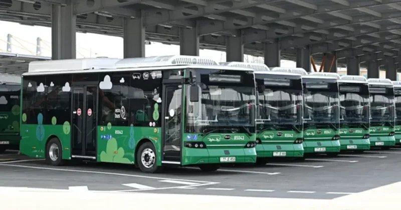 Naxçıvanda elektrik mühərrikli avtobuslar istismara verilib VİDEO