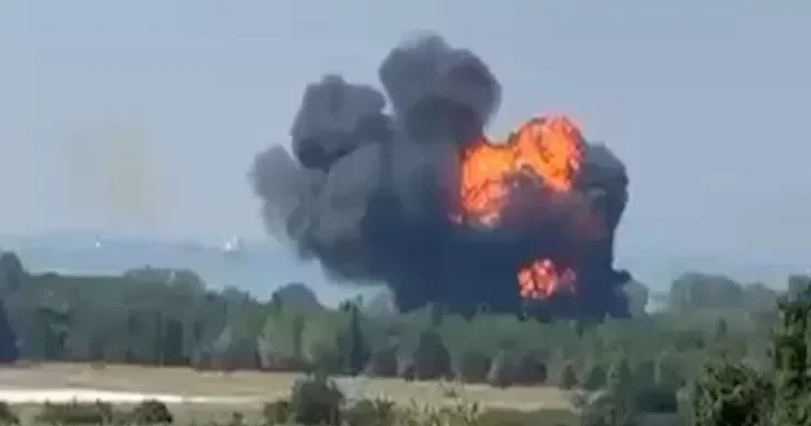 Türkiyədə F 16 qəzaya uğradı VİDEO