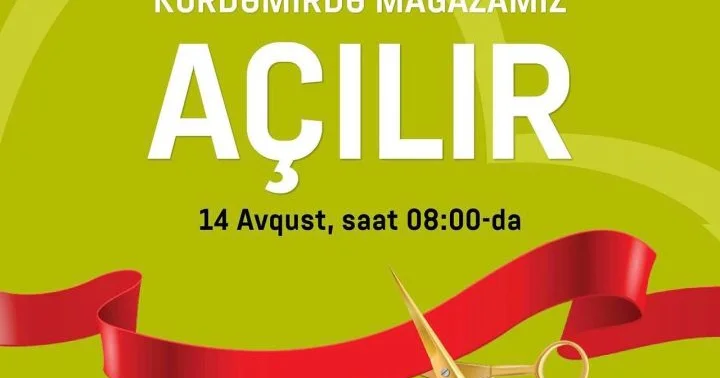 Kürdəmirdə “Bazarstore” açılır