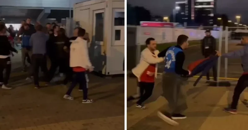 Tarixi qələbədən sonra azarleşlər arasında dava düşüb FOTO