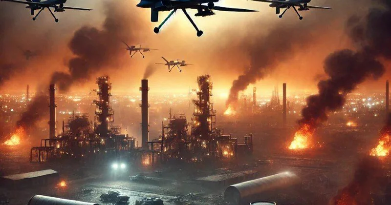 RUSİYADA HƏYƏCANLI GECƏ Yüzlərlə dron hücum etdi, Peterburq hava limanı iflic oldu