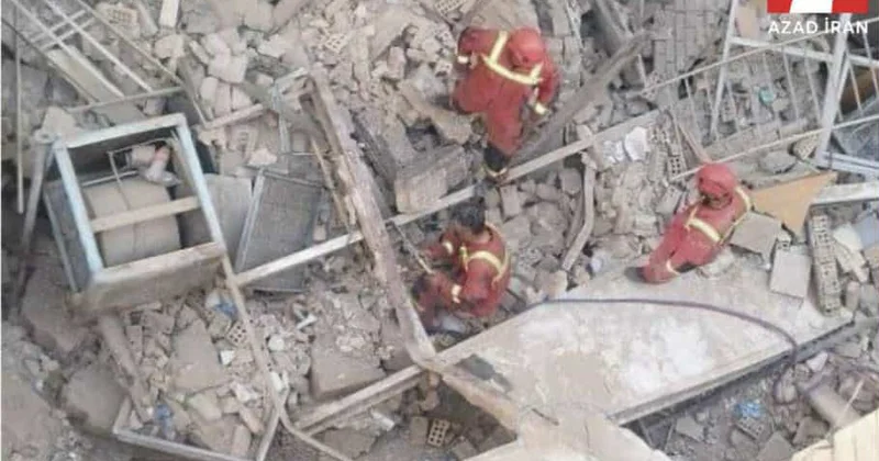 Tehranda yaşayış binası uçub: Ölən və yaralananlar var