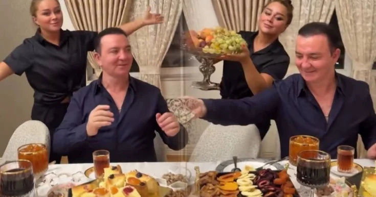 Xatirə yeni barışdığı Vasifi evində qonaq etdi Video