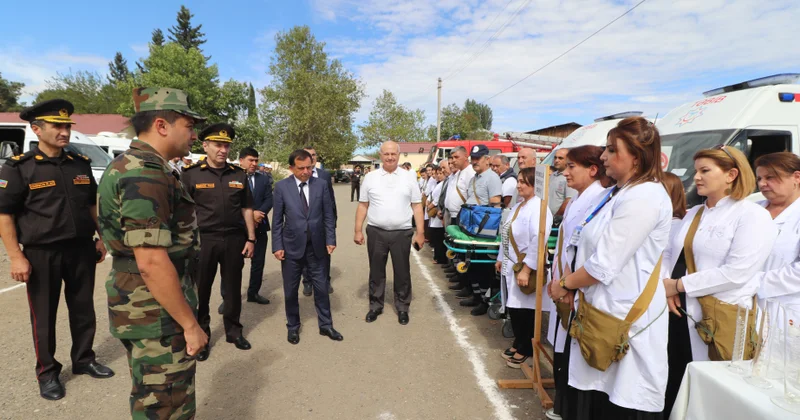 Qazaxda mülki müdafiə qüvvələri ilə xəbərdarlıq və toplanış məşqi keçirilib