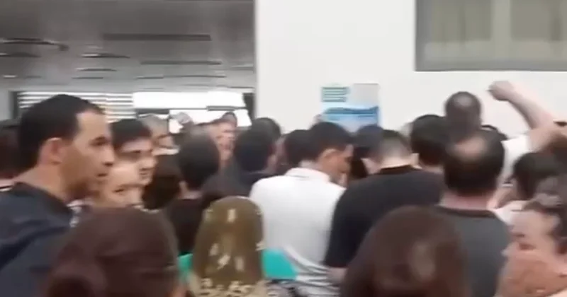 Abşeron xəstəxanasında izdiham VİDEO