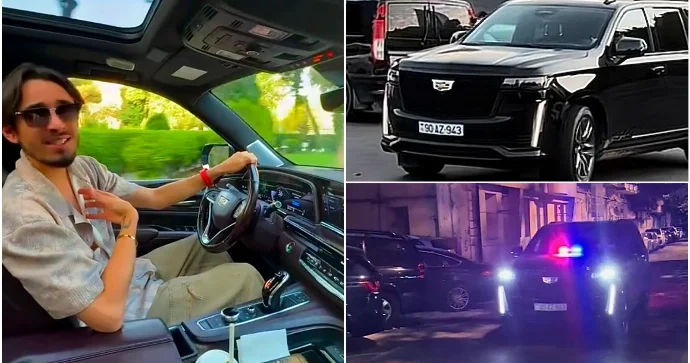 Vəzifəsindən sui istifadə edən jurnalist: Maşına sayrışan işıq quraşdırıb “TikTok”da paylaşdı VİDEO