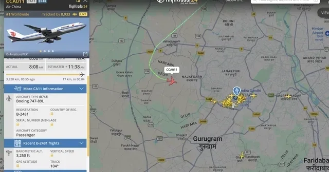 За самолетом Си Цзиньпина следили тысячи пользователей Flightradar24