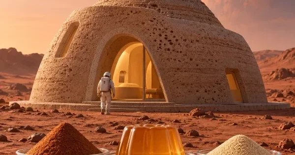 Ученые из Гонконга предложили строить дома на Марсе из желатина и дрожжей