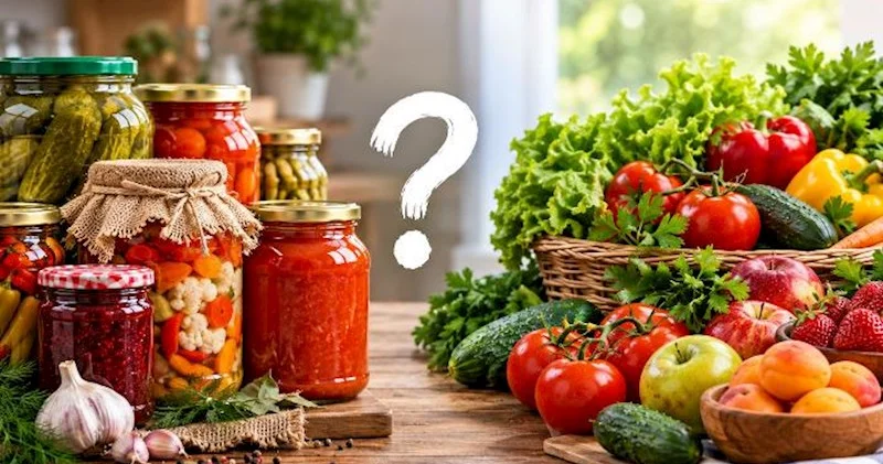 Banka bağlamaq, yoxsa təzə təzə yemək? Hansı daha faydalıdır?