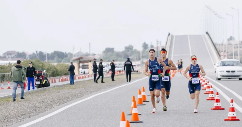 Pirallahıda triatlon üzrə ölkə çempionatı keçirilib
