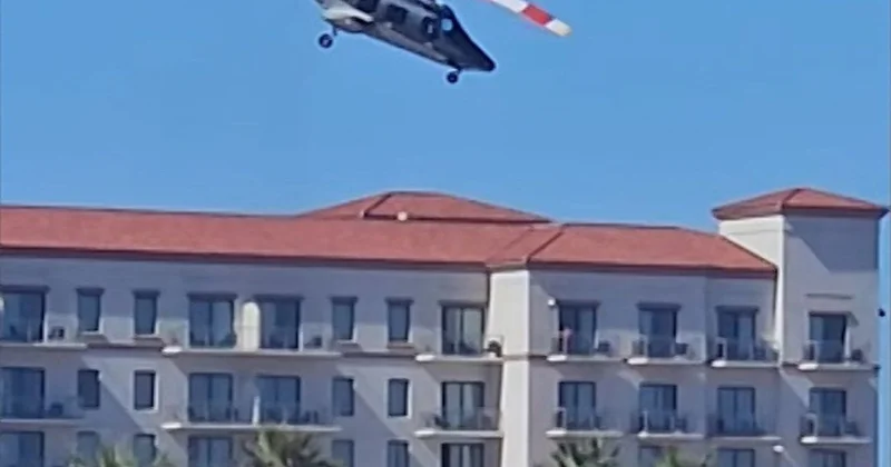 ABŞ da helikopter çimərliyə düşdü 5 nəfər xəstəxanaya yerləşdirildi ANBAAN VİDEO