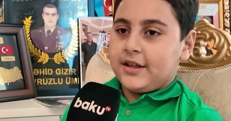 Şəhid Ümid Novruzlunun oğlu: Atam qəhrəmandır, mən də onun yolunu davam etdirəcəyəm