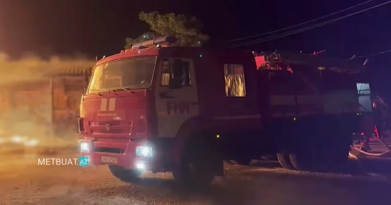 Göyçaydakı güclü yanğın məhdudlaşdırıldı VİDEO