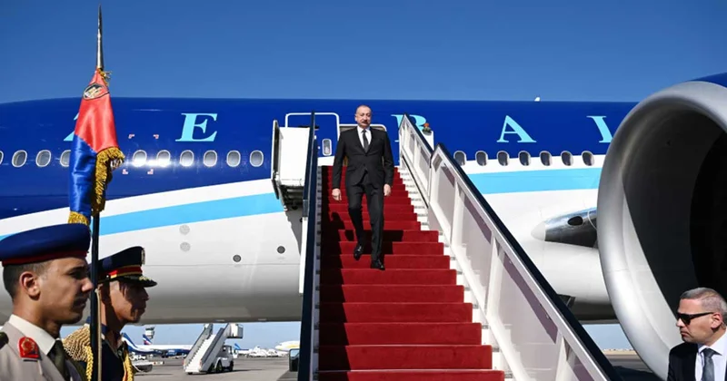Prezident İlham Əliyev Misirə işgüzar səfər edib, Yaxın Şərq Sülh Sammitinə qatılacaq