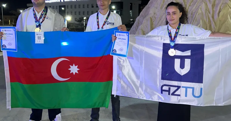 AzTU tələbələri beynəlxalq idman yarışında üç medal qazanıblar