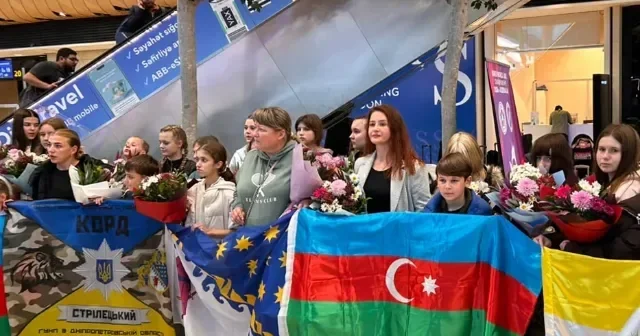 Ukraynadan daha 30 uşaq reabilitasiya üçün Azərbaycana gətirilib