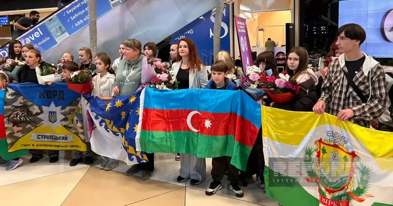 Азербайджан принял очередную группу детей из Украины на реабилитацию