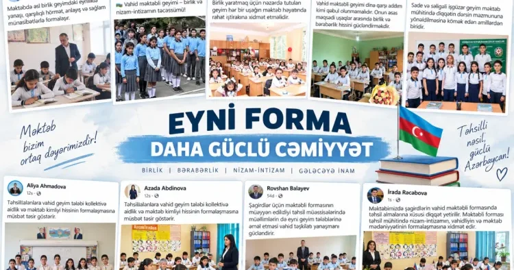 Müəllimlər geyim qaydaları ilə bağlı qərarı dəstəkləyirlər FOTOLAR