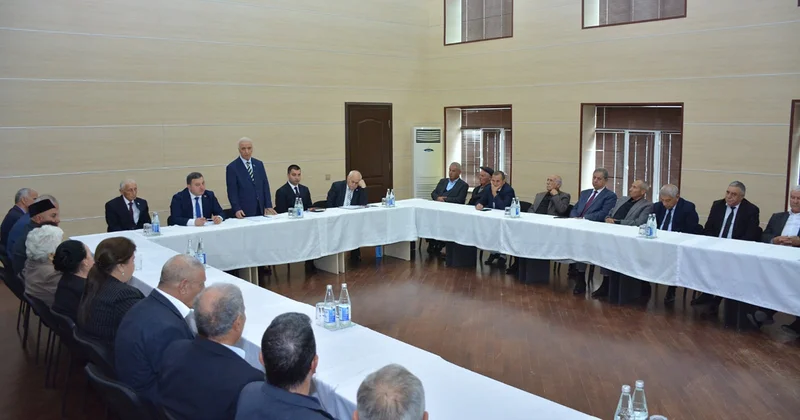 Şamaxıda Ağsaqqallar Şurasının hesabat seçki konfransı keçirilib Fotolar